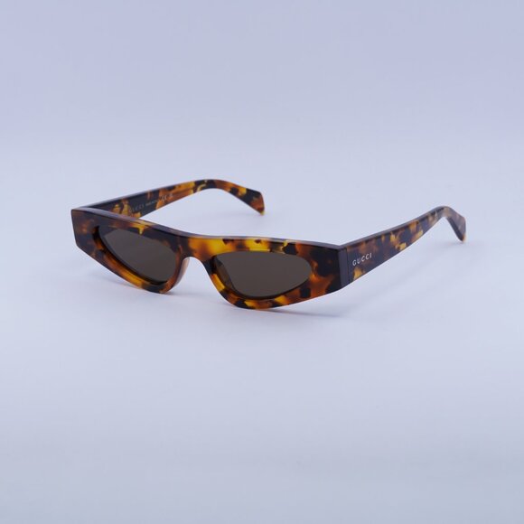 Gucci GG1779S 004 Sunglasses Brown Havana Cat Eye Frame, Brown Lenses main image 7